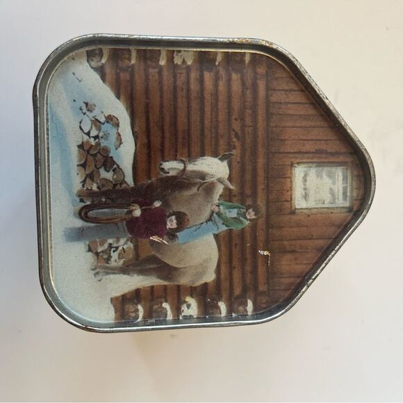 Vintage Vermont Maple Syrup Log House New England Container Company 1984 - Picture 7 of 9